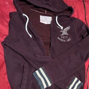 American Eagle Zip Up Sweater